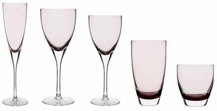 ΠΟΤΗΡΙΑ / GLASSES Paradise Μωβ Χειροποίητο Γυαλί / Hand made Glass 448065 Ποτήρι σαμπάνιας Flute champagne glass 00ml 4480650 Ποτήρι νερού με πόδι Water glass with stem 0ml 448065 Ποτήρι κρασιού με