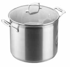 Impact Line 400 Μαρμίτα με γυάλινο καπάκι Stock pot with glass lid 4εκ.