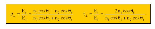 ΕΞΙΣΩΣΕΙΣ FRESNEL