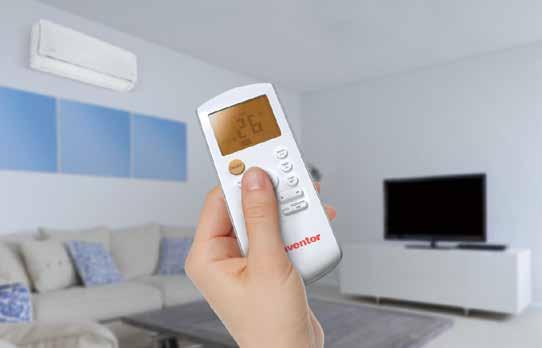 Ρύθμιση κατώτερης & ανώτερης θερμοκρασίας λειτουργίας, για ψύξη ή θέρμανση Μέσω του Hotel Menu η ψύξη και η θέρμανση μπορούν να προγραμματιστούν, με κατώτερη θερμοκρασία στους 17 C έως την ανώτερη