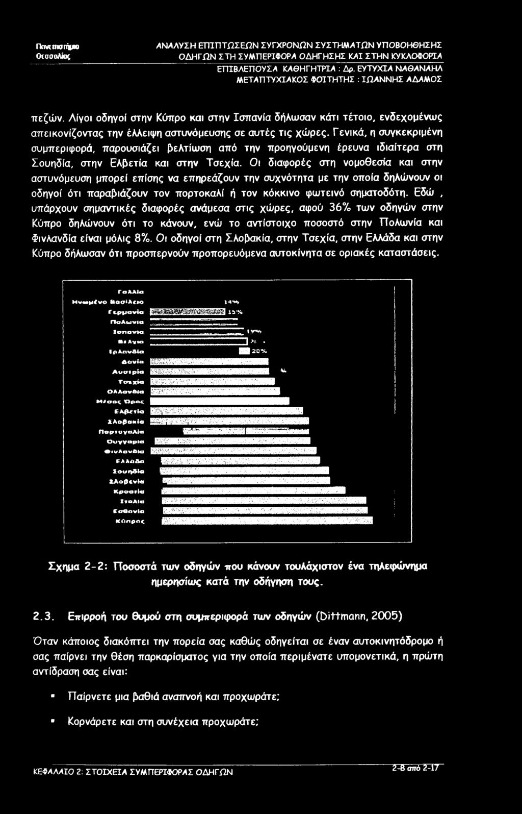 Γενικά, η συγκεκριμένη συμπεριφορά, παρουσιάζει βελτίωση από την προηγούμενη έρευνα ιδιαίτερα στη Σουηδία, στην Ελβετία και στην Τσεχία.