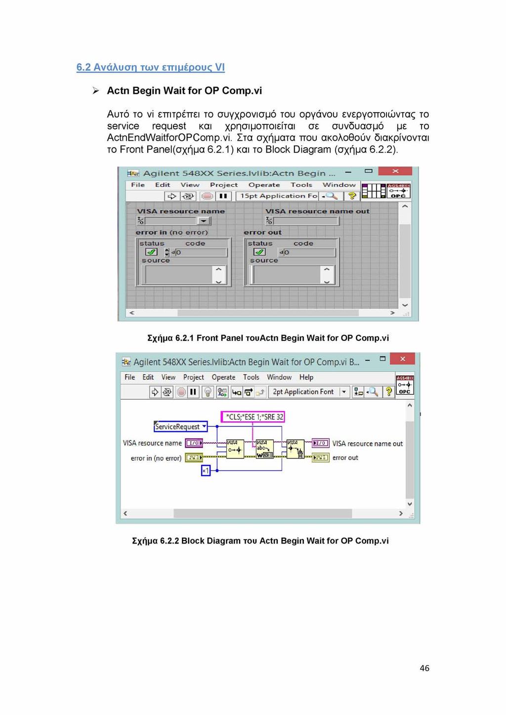 6.2 Ανάλυση των επιμέρουρ VI > Actn Begin Wait for OP Comp.