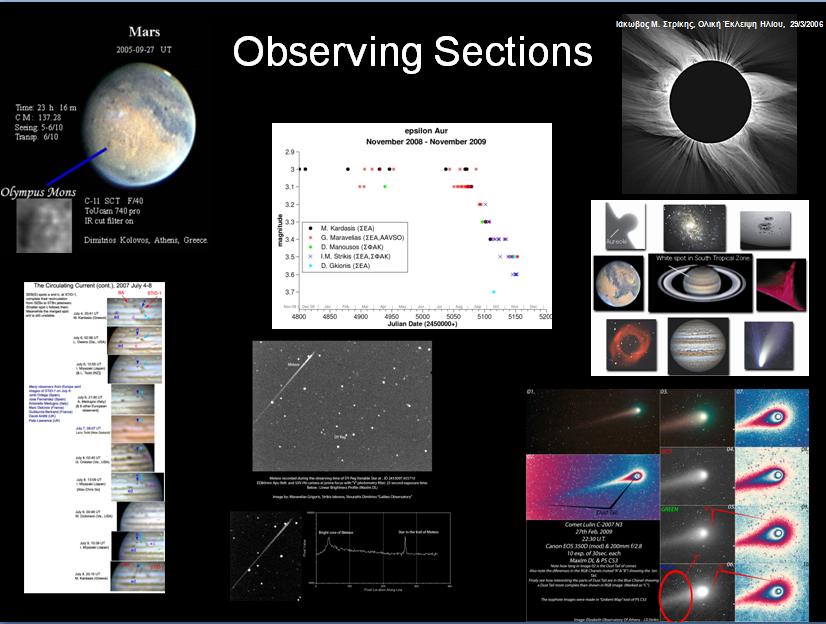 HAAA structure is derived from international successful associations > organized in observational sections a number of which are