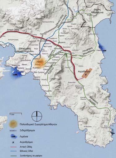 ΒΟΡΕΙΟΑΝΑΤΟΛΙΚΗ ΑΤΤΙΚΗ Τα τελευταια χρόνια παρατηρείται ραγδαία ανάπτυξη στην περιοχή της βορειοανατολικής Αττικής εξαιτίας της σύνδεσής της με το πολεοδομικό συγκρότημα της Αθήνας, με βασικά λιμάνια