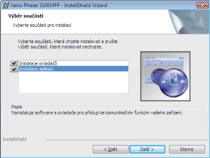 Klepnutím na tlačidlo ĎALŠÍ spustíte inštaláciu sady Xerox Companion Suite na váš