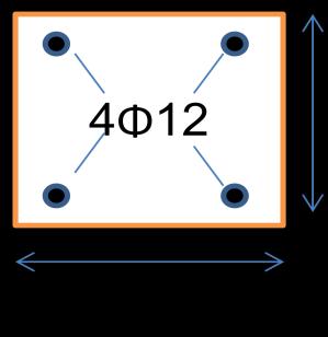 Example 2 مقطع عمود من الخرسانة المسلحة بارتفاع.