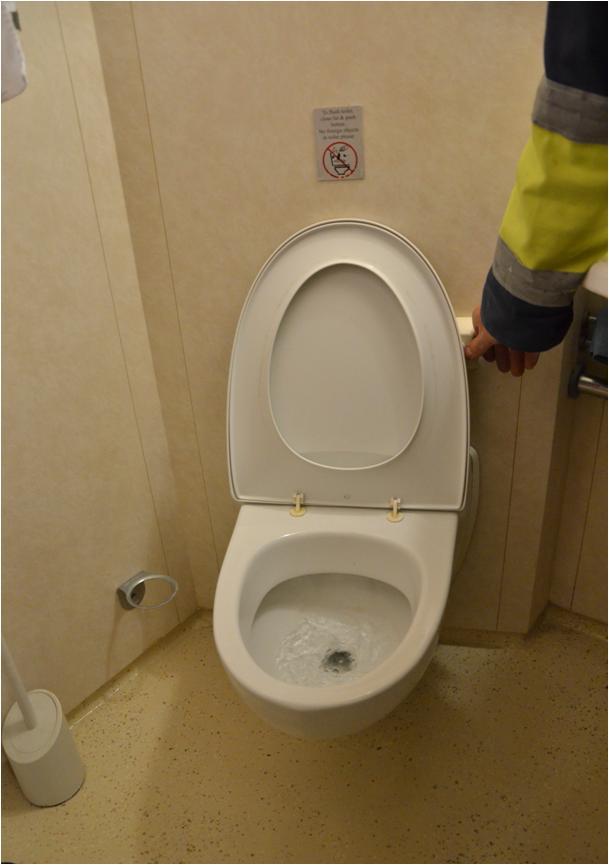 Χρήση τουαλετών κενού, όπως σε περιοχή του Αμβούργου
