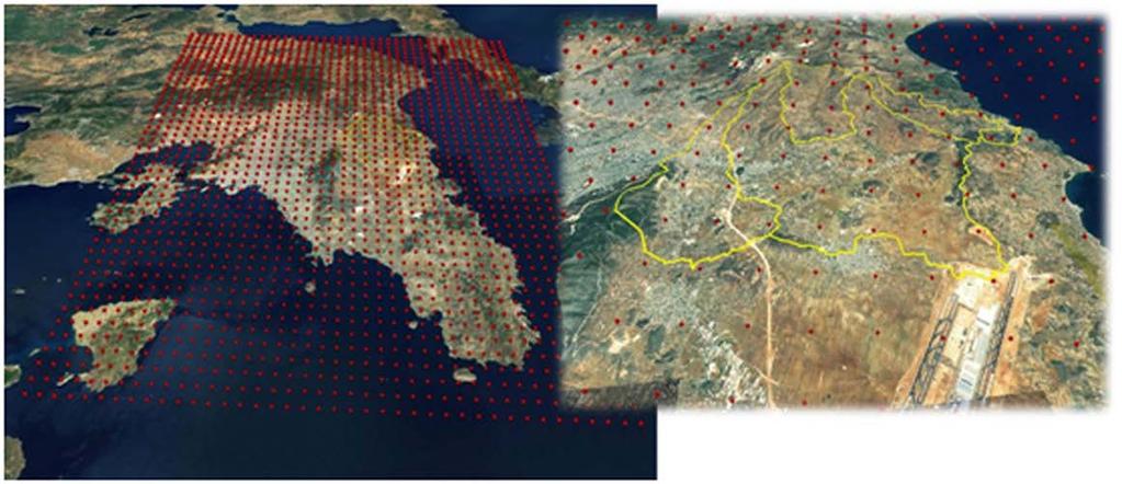 οποίων σηµείων 48 περιλαµβάνονται εντός των ορίων της περιοχής µελέτης. Σχήµα 4.