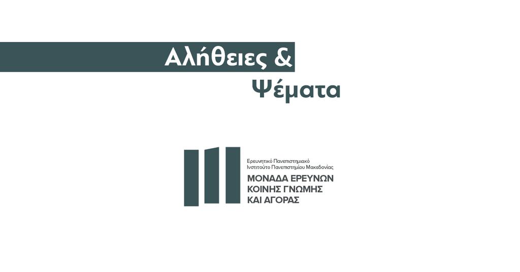Η Μονάδα Ερευνών Κοινής Γνώμης και Αγοράς του Ερευνητικού Πανεπιστημιακού Ινστιτούτου Εφαρμοσμένων Οικονομικών και Κοινωνικών Επιστημών του Πανεπιστημίου Μακεδονίας ιδρύθηκε το 2007 με στόχο τη