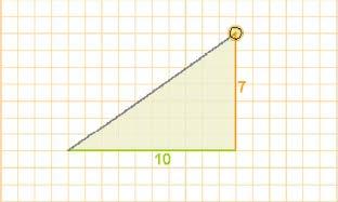hipotenus Co clculdor: tn(0,7)35º E o outro ángulo: 90º-35º55º b) Coñecidos un ángulo e un cteto Pr chr os ldos dun triángulo rectángulo do que se coñecen s medids dun cteto e dun ángulo non