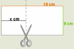 As medids de tres ldos homólogos de dous cudriláteros semellntes son: 4 cm x