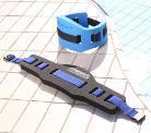 THERABAND Aquatic Products 40151 Aqua Belt / Blue: Size-S / 210 x 780 x 28 mm Black Belt + Buckle 52.70 40152 Aqua Belt / Black: Size-L / 210 x 780 x 40 mm Blue Belt + Buckle 52.