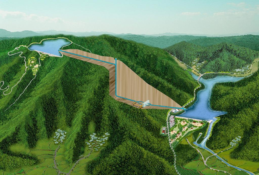 Συστήµατα άντλησης ταµίευσης Kazunogawa Ολοκληρώθηκε το 2001 στην περιοχή Yamnashi-Ken της Ιαπωνίας, ισχύος 1600 MW. Αποτελείται από 2 ταµιευτήρες χωρητικότητας 19.2 και 18.