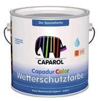 Dry Coating suitable for Ξύλινες & Μεταλλικές Επιφάνειες CAPADUR COLOR WETTERSCHUTZFARBE ΒΑΣΗ 1 750 ml 750 ml Ριπολίνη νερού εμποτισμού εξαιρετικής αντοχής στις καιρικές συνθήκες.