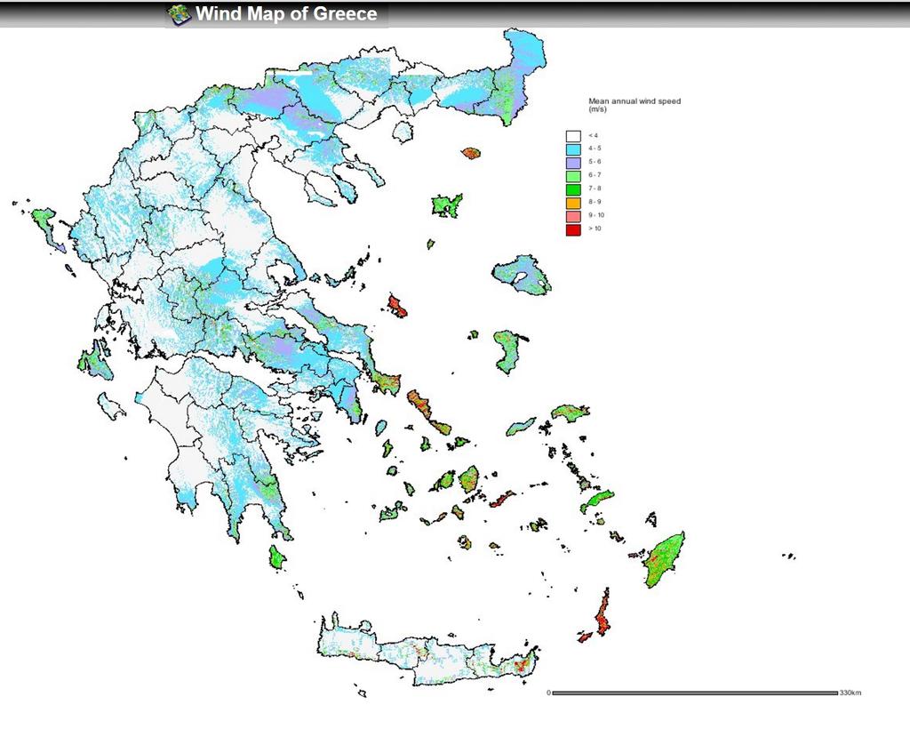 οποίων η ταχύτητα τους κυμαίνεται από 7-11m/s κατά μέσο όρο.