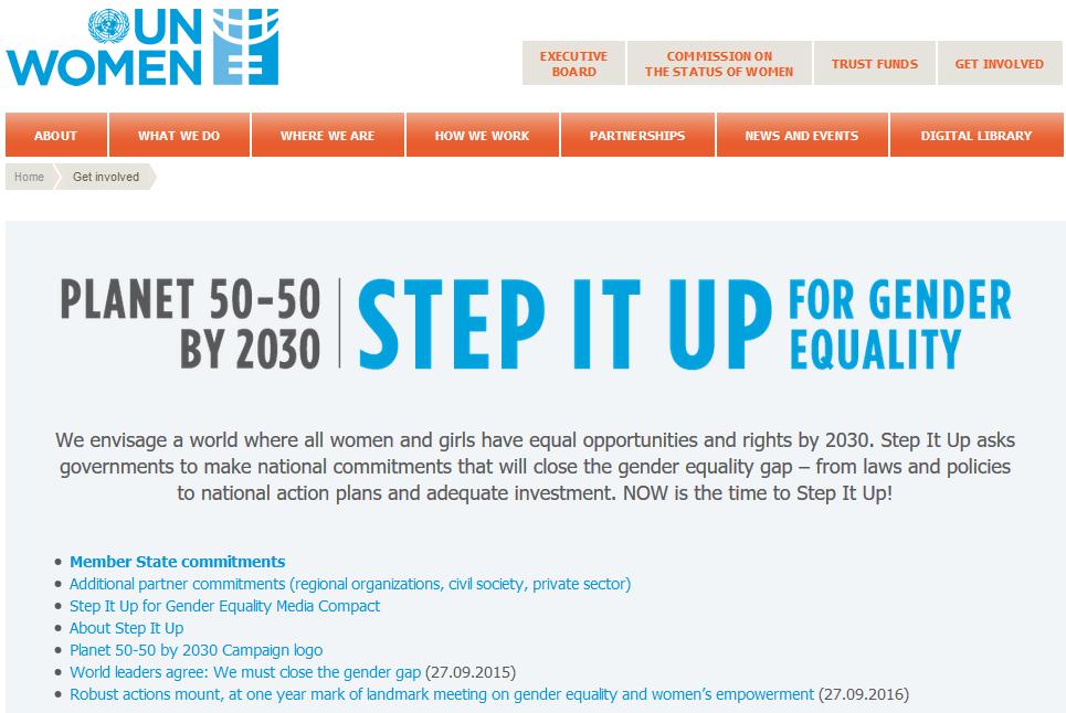 UN WOMEN INITIATIVE http://www.unwomen.