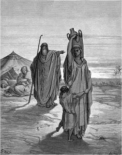 Η Άγαρ και ο Ισμαήλ Η περί απογόνου επαγγελία όμως δεν εκπληρωνόταν και η ηλικία του Αβραάμ και της Σάρρας ήταν προχωρημένη.