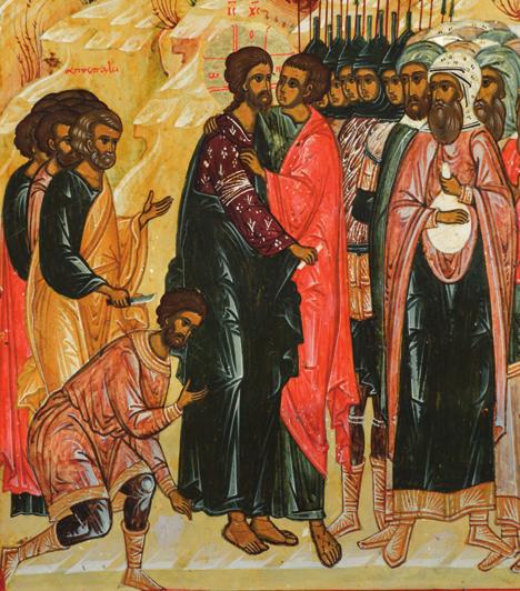 Кукијарис С.: Непознате руске иконе из Лавре Светог Саве Освећеног у Палестини Сл. 14. Издајство Јудино, детаљ Fig. 14. Betrayal of Christ, detail ства Светог гроба зарад прикупљања средстава за помоћ манастирима.