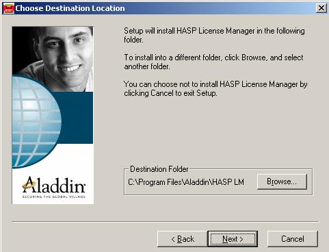 10 Ponujena sta dva načina inštalacije: - Application (nhsrvw32.exe), ki inštalira HASP License Manager kot Windows aplikacijo - Service (nhsrvice.