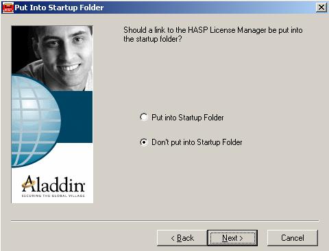 11 Z izborom polja Next v tem in naslednjih dialogih, bo prišlo do konca inštalacije HASP License Manager -a.