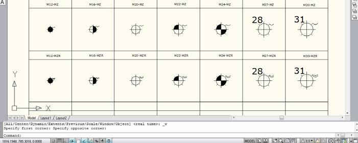 dwg naj ne bo večji od 30x20 AutoCAD-ovih enot (ACU), a pri kreiranju Block