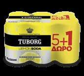 750ml ούζο ΤΣΆΝΤΑΛΗ 700ml σόδα TUBORG λεμόνι κουτί 6X330ml (5+1 δώρο) 2,90 2,18 ΤΙΜΗ /ΛΙΤΡΟ: 1,46 /1,10 1,55 1,24 ΤΙΜΗ /ΛΙΤΡΟ: 3,10