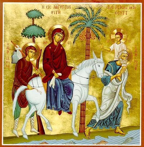 " And he rose and took the child and his mother by night, and departed to Egypt, and remained there until the death of Herod.