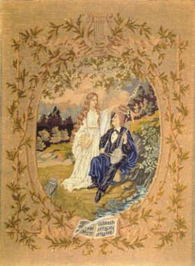 ЉИЉАНА ЛАЗИЋ Сл. 10 Бранко и вила, Нови Сад, крај 19. века Fig. 10 Branko and a Fairy, Novi Sad, the end of 19th century друге половине 19. века. Крушколики чајник има извијени писак и дршку у облику слова С, који су остали у белој боји, са позлатом на појединим местима.