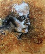 ЈЕЛЕНА БАЊАЦ МИЛАН УЗЕЛАЦ, МОЈА МАМА (1977) Сл. 12 Цртеж, оловка, туш, 35 х 41,5 цм Сигн. д. д. л.