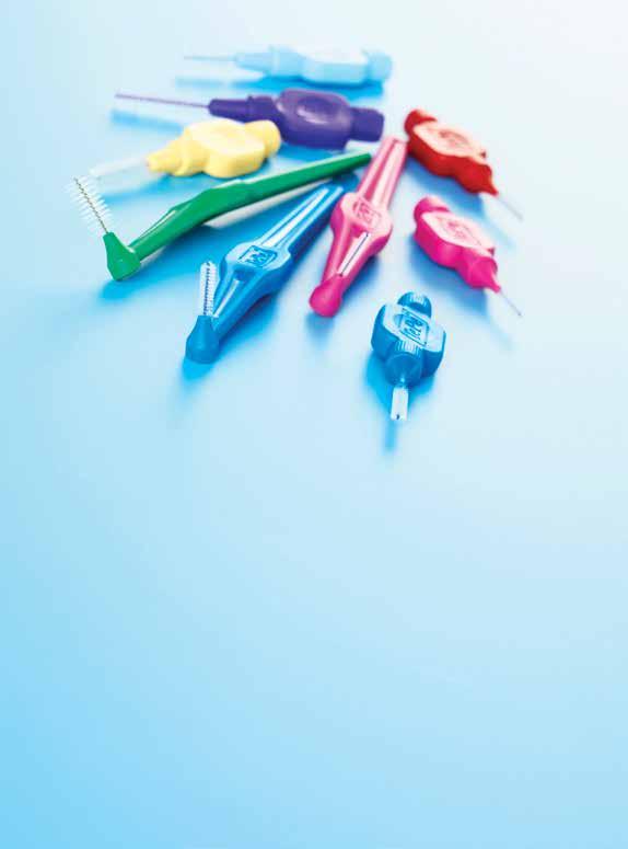 TePe Μεσοδόντια βουρτσάκια Τα μεσοδόντια βουρτσάκια όταν χρησιμοποιούνται συμβάλουν στην απομάκρυνση μεγαλύτερου ποσοστού οδοντικής πλάκας ανάμεσα στα δόντια.