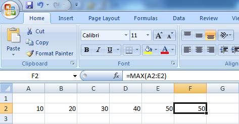 4. FUNKCIJA Max - MAKSIMALNI Funkcija MAX omogudava nalaženje polja u koje sadrži najvedu maksimalnu vrednost.