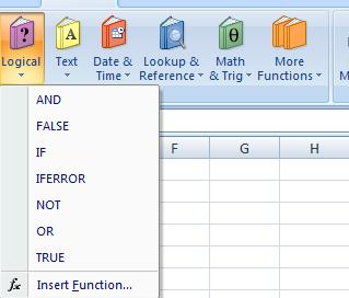 Neka je data sledada Excel tabela: Pritisnemo na polje D1, otkucamo