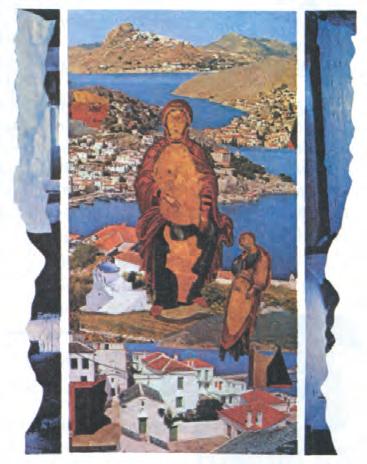 Διαλέξτε μια εικόνα του ποιήματος και αποδώστε τη με την τεχνική του κολάζ. Κώστας Γραμματόπουλος (1916-2003) Χαράκτης και ζωγράφος.
