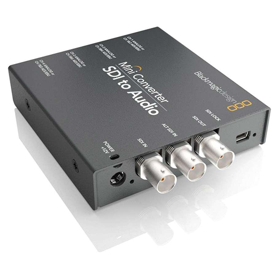 Blackmagic Mini Converter - SDI to Audio 4K, 4K SDI to audio de-embedder 275,00 Ο Mini Converter - SDI to Audio 4K είναι ένας μετατροπέας de-embedder σήματος video 4K SDI σε αναλογικό ήχο.
