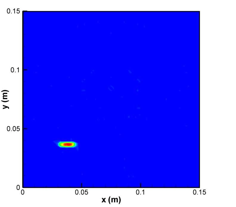 2 o C: (α) ισόθερµες για t = 2.5 s, (β) αφαίρεση εικόνων ( Τ) για t = 2.