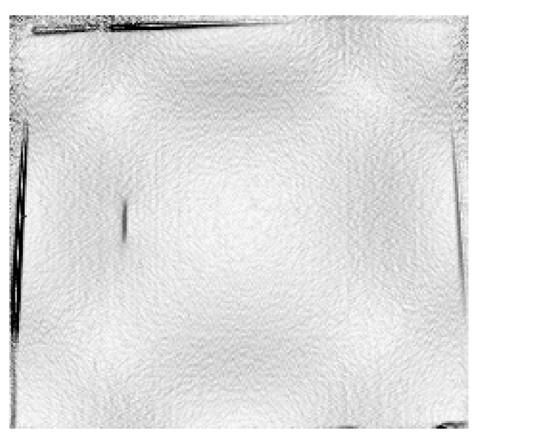 (β) των ισόθερµων, t = 2 s, (γ) της 1 ης χωρικής παραγώγου της