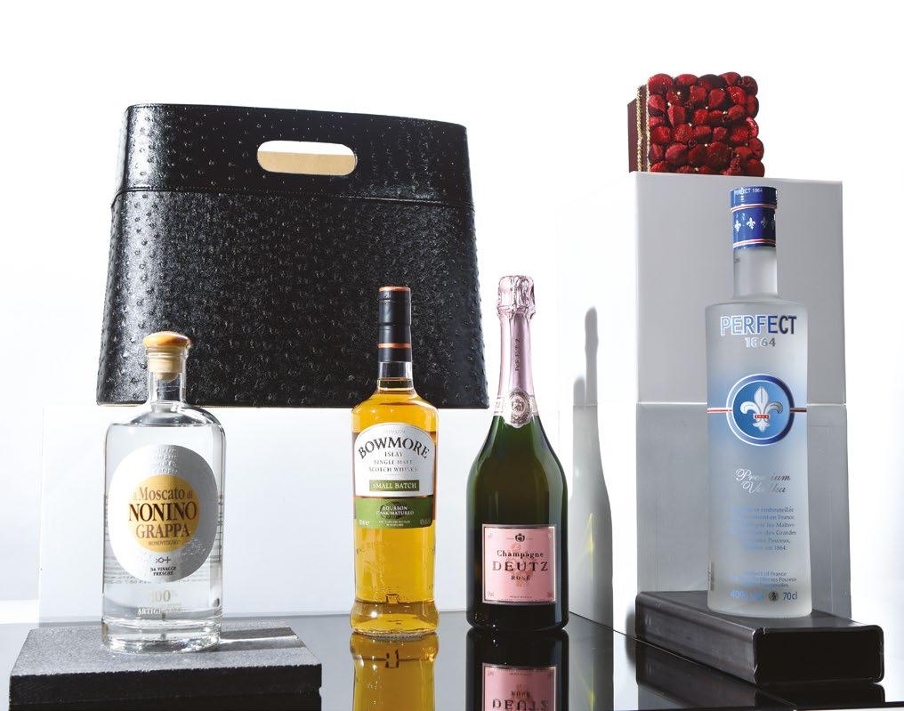 7lt 1b. Nonino Grappa Moscato 0.7lt 1b. Perfect Vodka 1864 0.7lt 1p. Velvet Red Box with Candies 234.51 189.12 + ΤΑΧ Leather Newspaper #1835B 1b. Dewar s 0.7lt 1b. Absolut 0.7lt 1b. Beefeater 0.