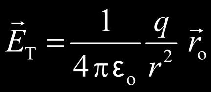 na probni naboj q o 1 q 2 4 ε r o jakost električnog polja se smanjuje s udaljenošću točkastog naboja od