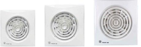 ER J VEN RJEV EN ksialni ventilatorji serije SILENT so namenjeni odpravljanju ventilacijskih težav v majhnih prostorih in kopalnicah.