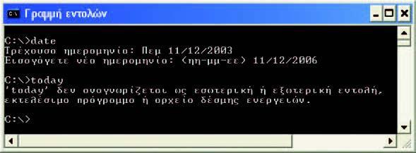 6.1 Από το Περιβάλλον Εντολών Γραμμισ ςτο Γραφικό Περιβάλλον Επικοινωνίασ Το Λειτουργικό Σφςτθμα μασ παρζχει ζνα περιβάλλον επικοινωνίασ, για να μποροφμε να επικοινωνοφμε με τον υπολογιςτι δίνοντασ