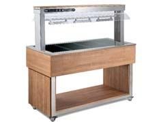 Μπουφέ - Salad bar 148 150 65 148 150 65 TRADITION RED 4C Θερμαινόμενη βιτρίνα χωρητικότητας για 4 GN1/1 (ή 6 GN 1/1