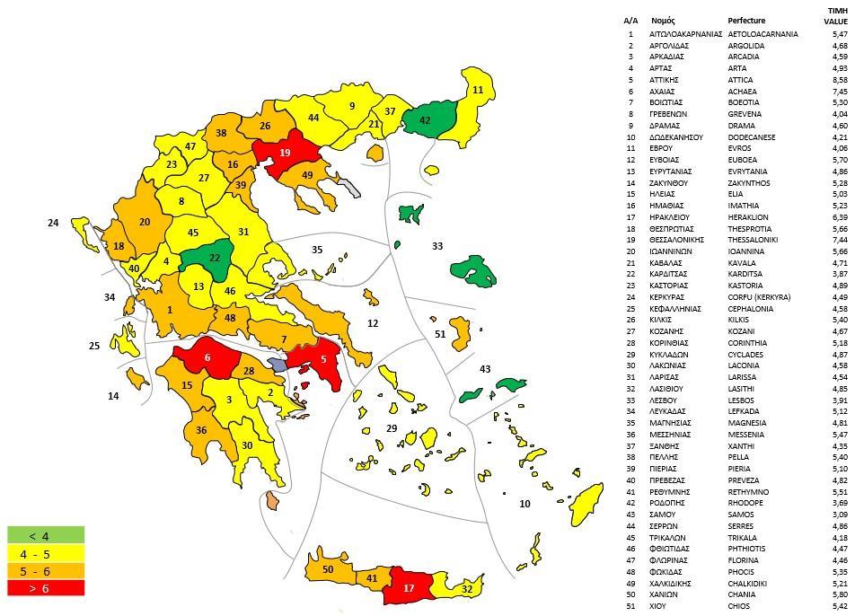 Στατιστικά στοιχεία Γράφημα 7: Γεωγραφική κατανομή