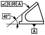 Tolerancija položaja (pozicije) Tolerancija položaja ili pozicije definirana je kao odstupanje koje je ograničeno s kružnicom t, dva paralelna pravca na udaljenosti t, s paralelopipedom osnove t1 x