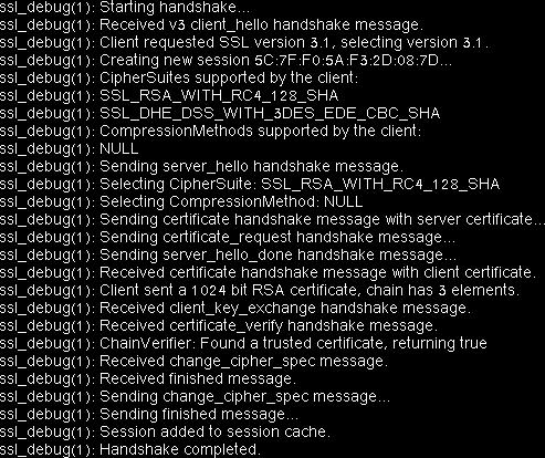 SSL Handshake Protocol Server