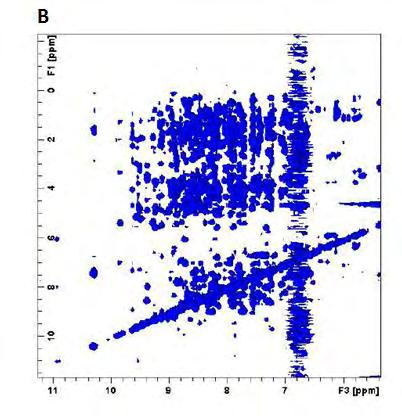 F1: δ 1 Η (ppm) F2: δ 15 Ν (ppm) F3: δ 1 Η (ppm).