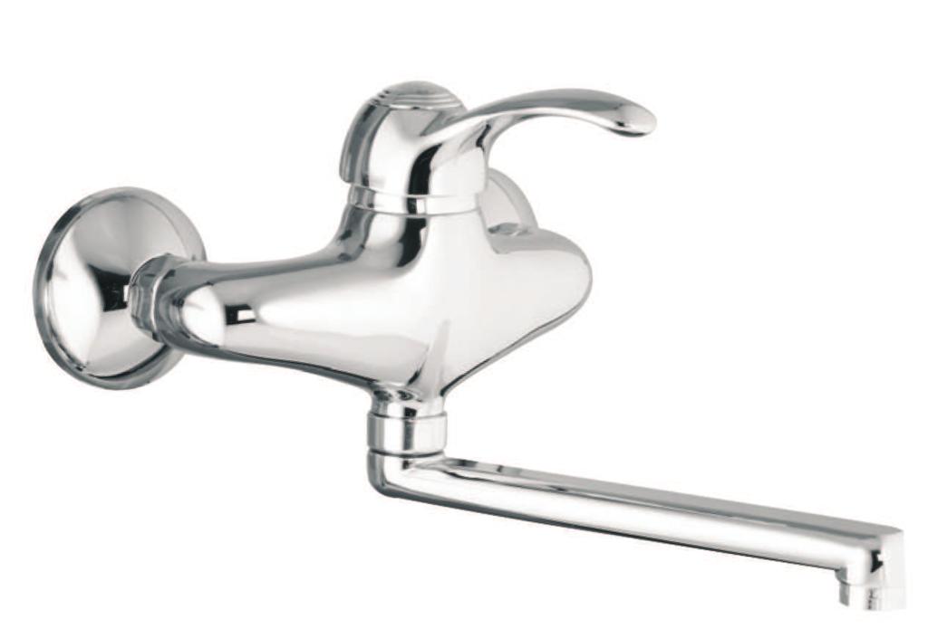 47 CR 4010 Monoforo lavello, doccetta estraibile, flex cm 35 One hole sink mixer, pull-out shower, flex