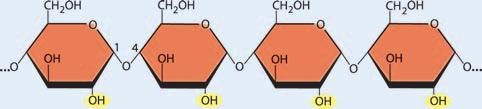 A: gljikovo ogrodje v glukozi se lahko sklene v obroč na dva načina, ki se razlikujeta po prostorski namestitvi hidroksilnih (-) skupin (modro polje).