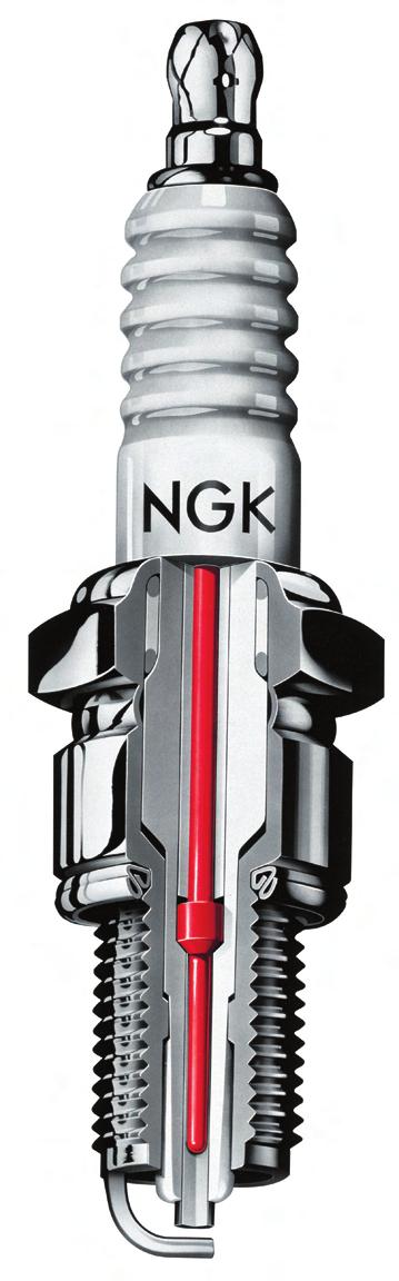Now look at what NGK s superior copper core technology delivers. We are the world s number one spark plug. Fact.