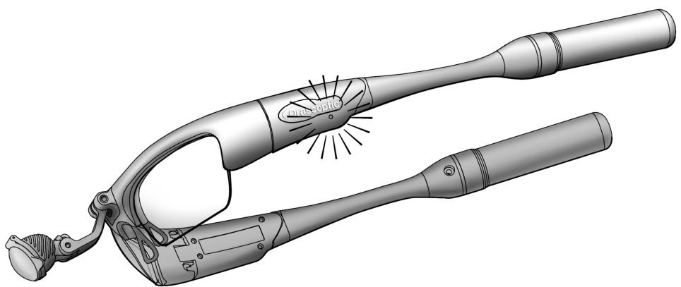 Λειτουργία του προβολέα Το XV1 χρησιμοποιεί καινοτόμα χωρητικά χειριστήρια αφής στους βραχίονες κροτάφων για εύκολη λειτουργία χαμηλής συντήρησης. 1.