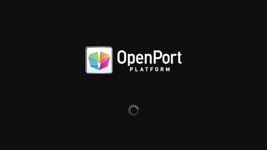 Εκκίνηση του OpenPort PLATFORM Η μονάδα διαθέτει σύστημα OpenPort PLATFORM με βάση το Android. Ορίστε την επιλογή εισόδου σε OpenPort PLATFORM για χρήση.